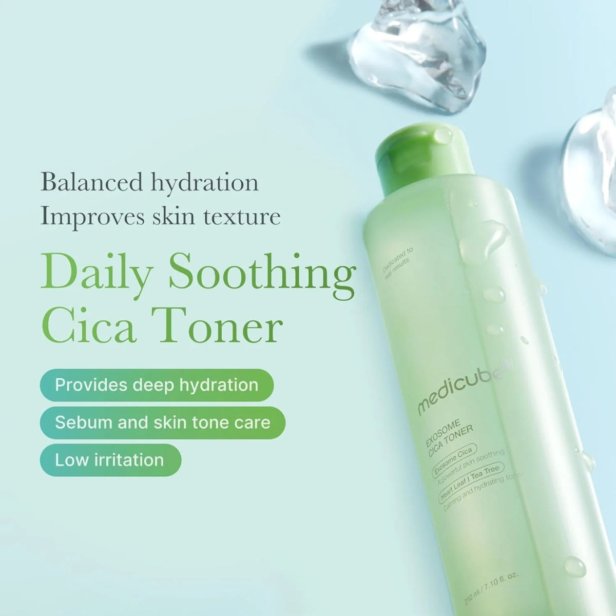 MEDICUBE Exosome Cica Toner 210Ml - Shop at Glowii Beauty