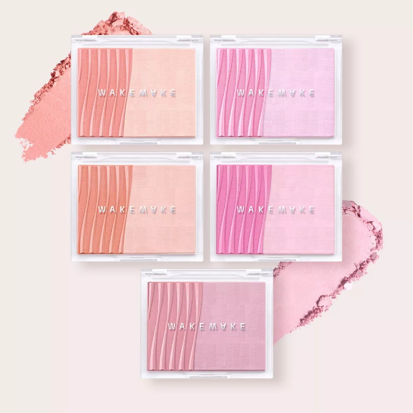 WAKEMAKE Sheer Layering Dual Blusher (5 Colours) - Glowii Beauty