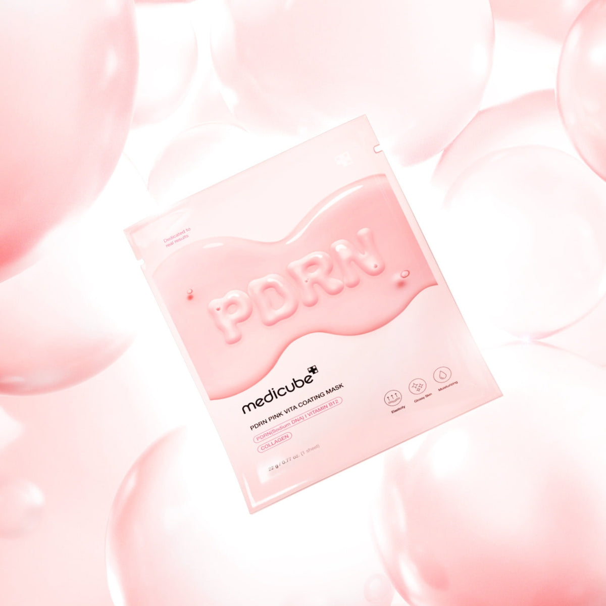 MEDICUBE PDRN Pink Vita Coating Mask 1Pc - Shop at Glowii Beauty