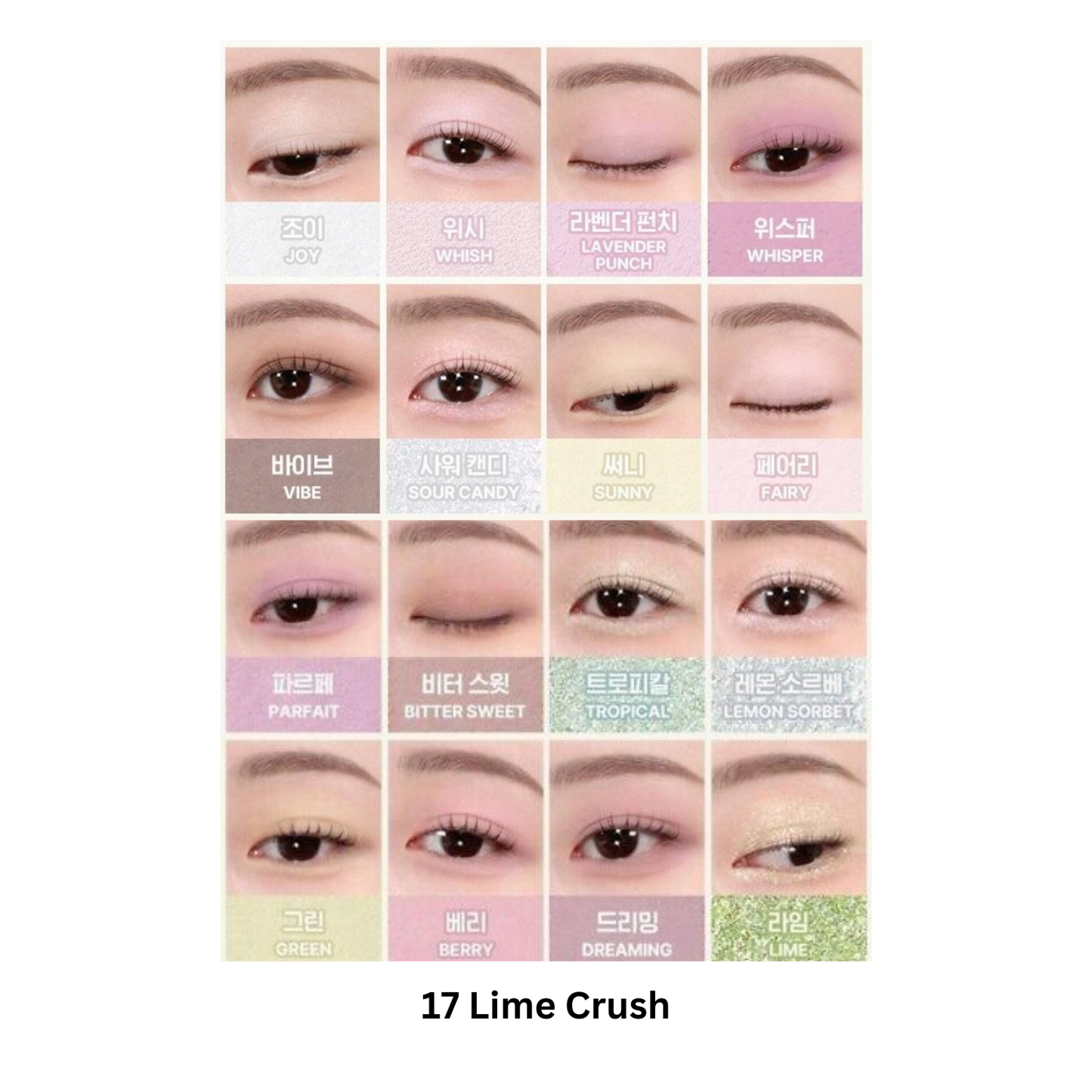 WAKEMAKE Soft Blurring Eye Palette (10 Colours) - Glowii Beauty