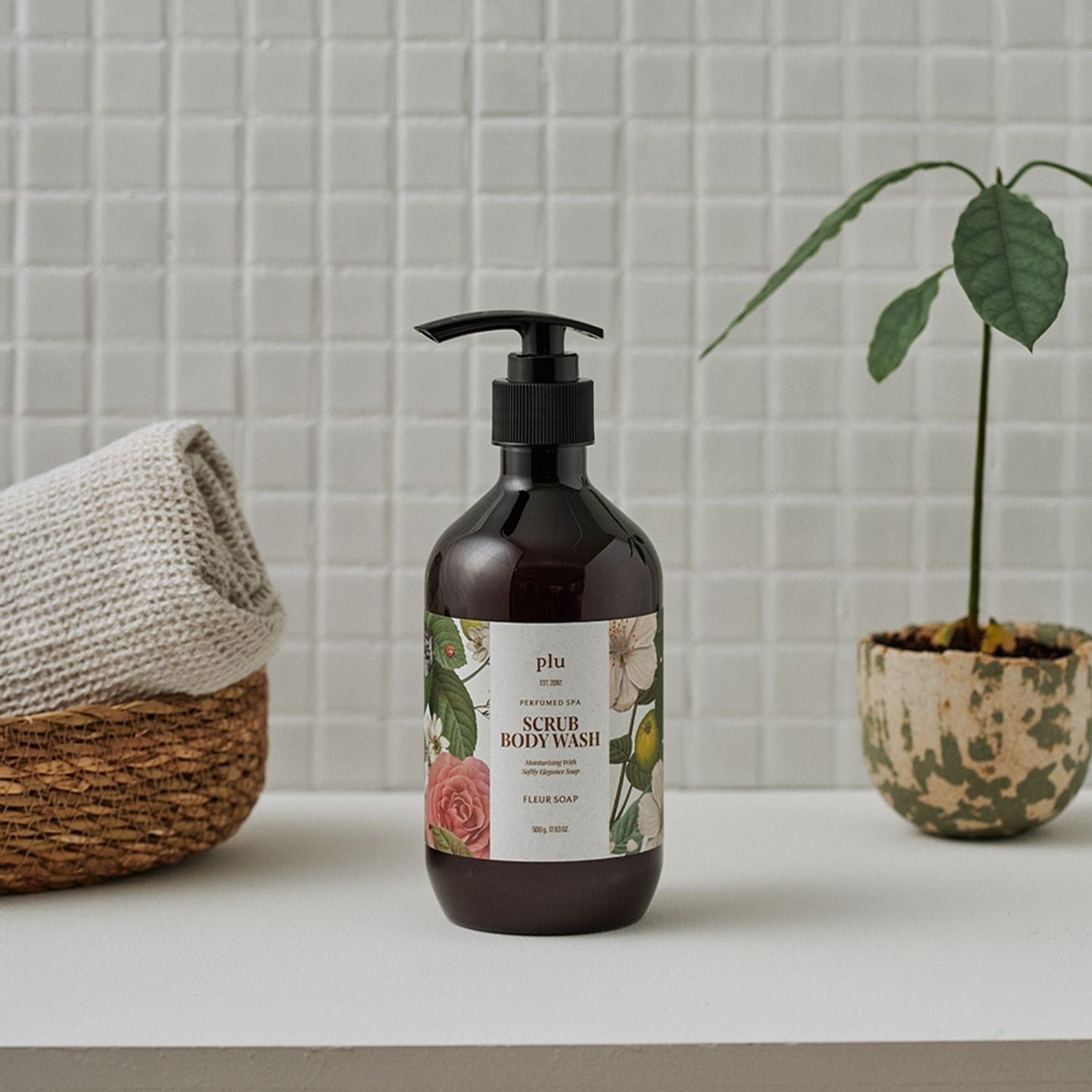 Perfumed Spa Scrub Body Lotion Fleur Soap 500g