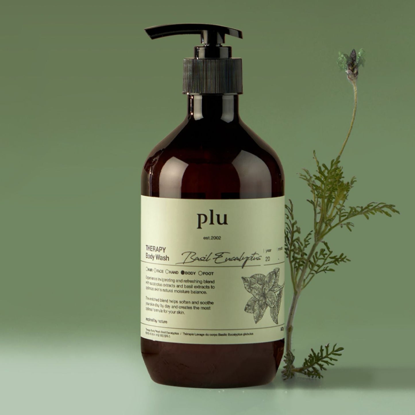 Therapy Body Wash Basil Eucalyptus 500g
