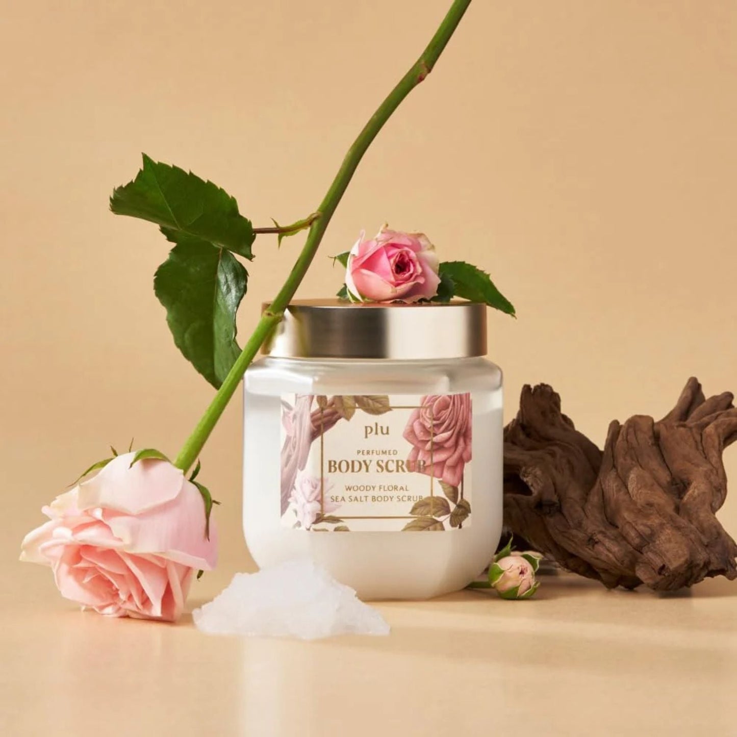 Perfumed Sea Salt Body Scrub Woody Floral 500g