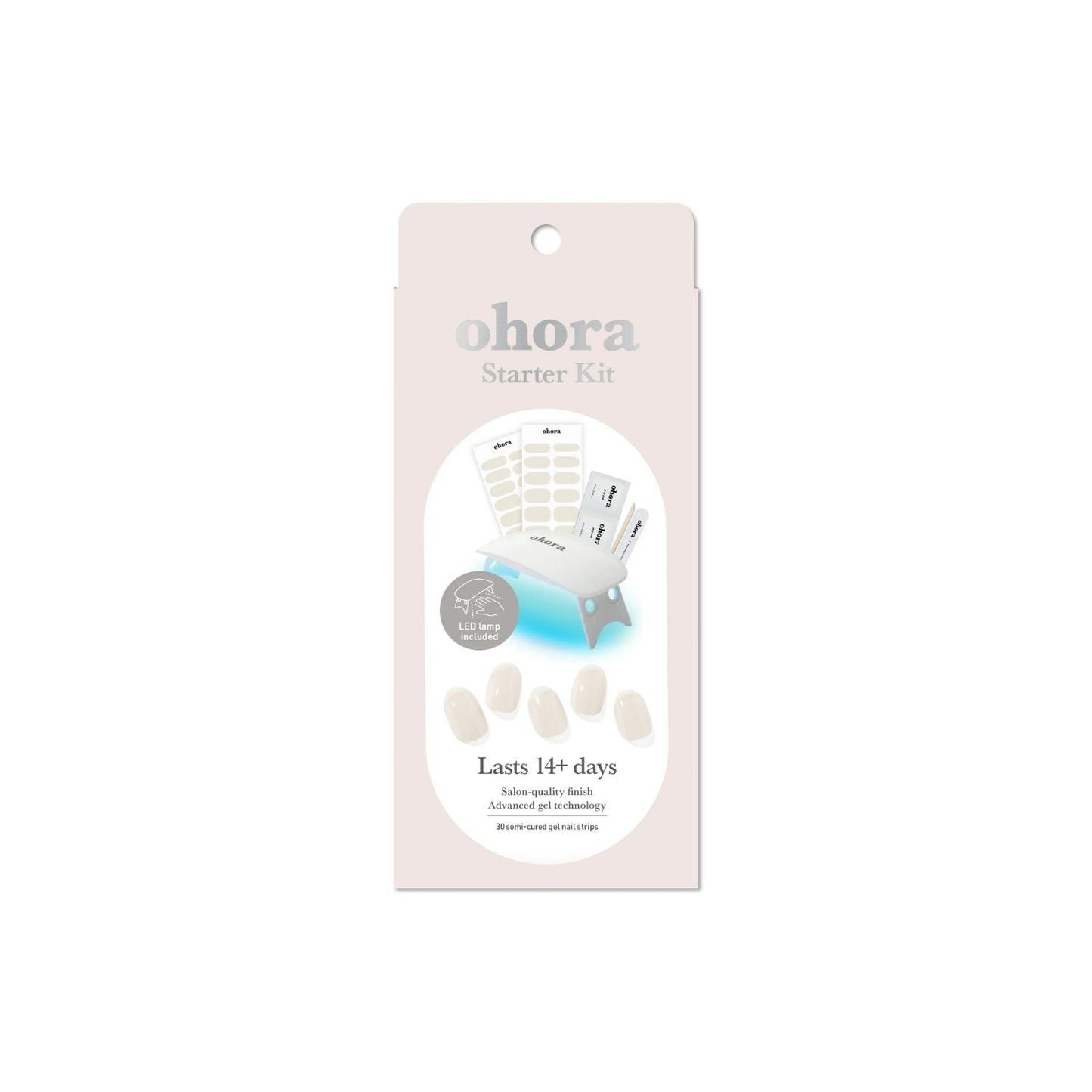 Semi-Cured Gel Nail - W Cream Cotton Starter Kit