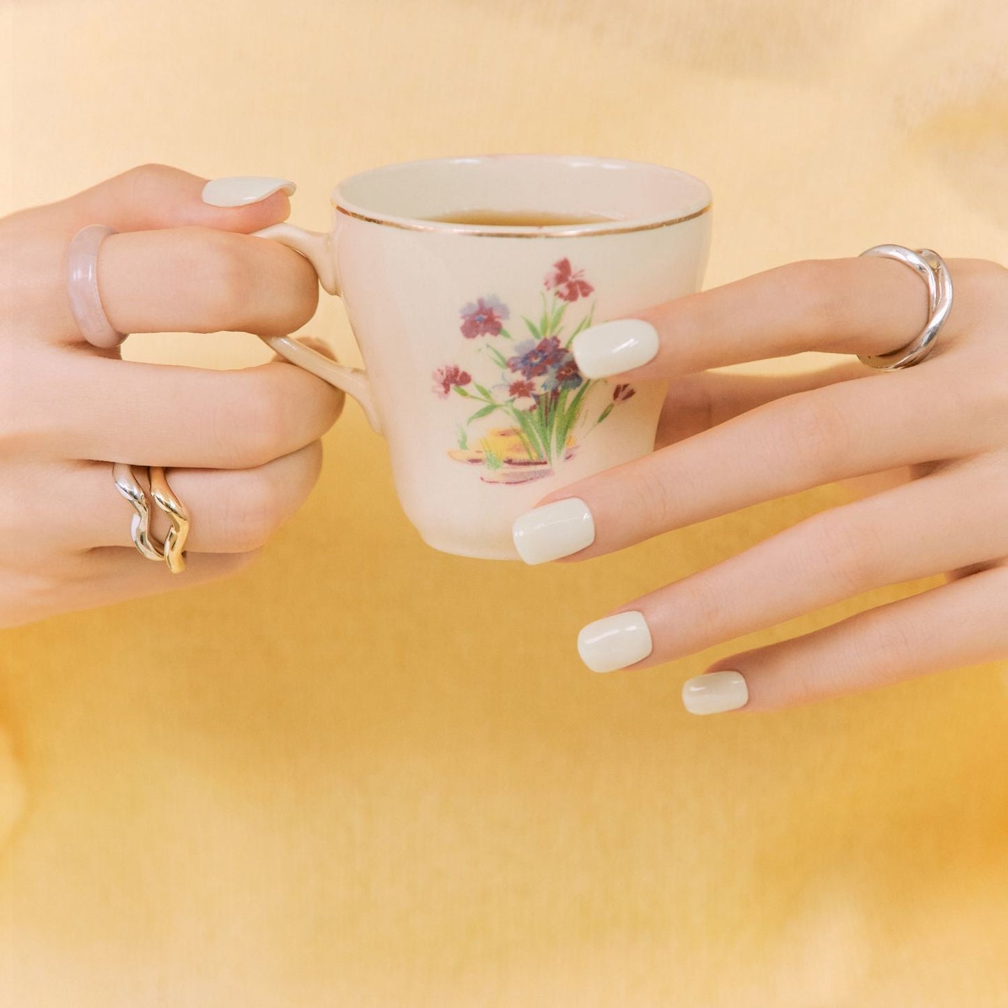 Semi-Cured Gel Nail - W Cream Cotton Starter Kit