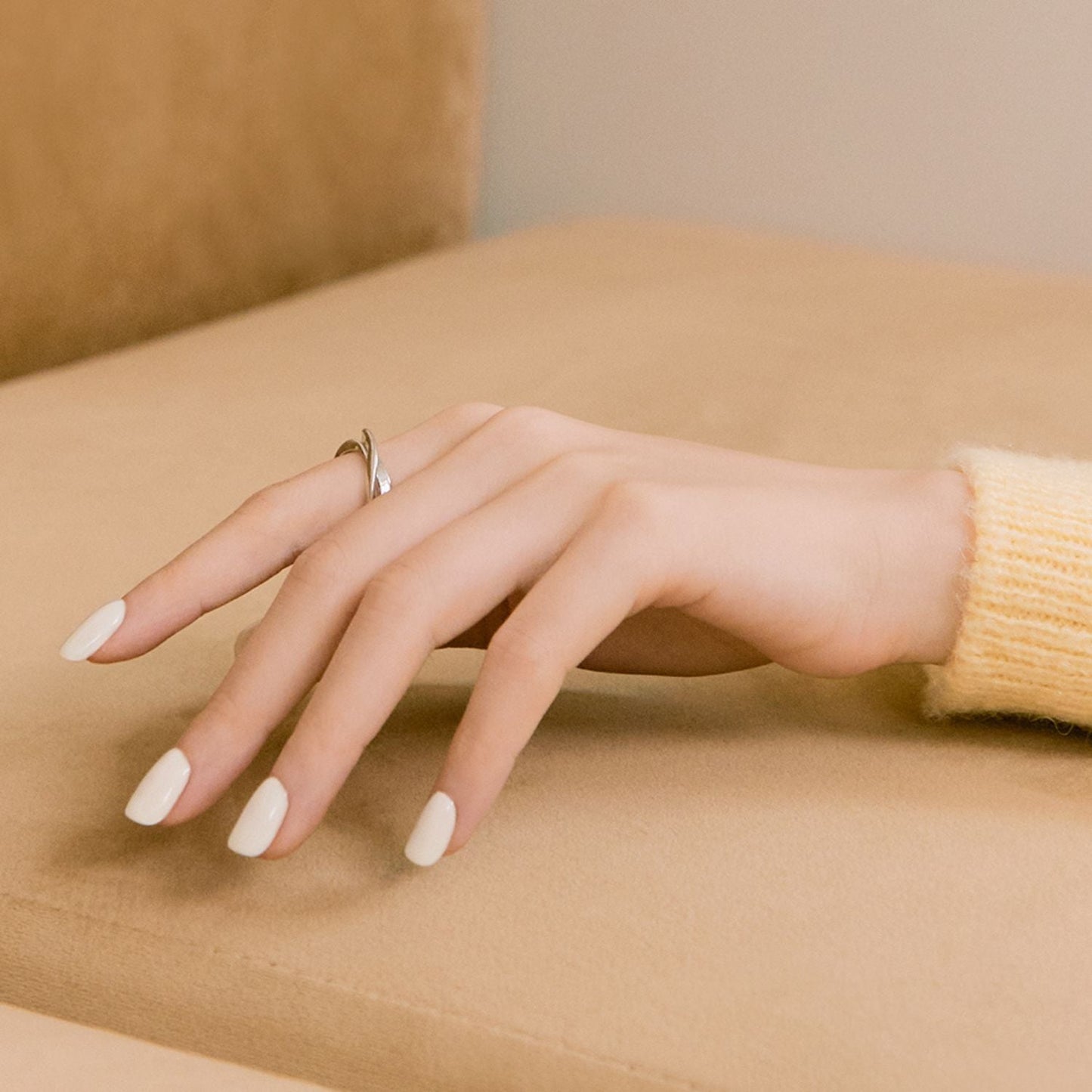 Semi-Cured Gel Nail - W Cream Cotton Starter Kit