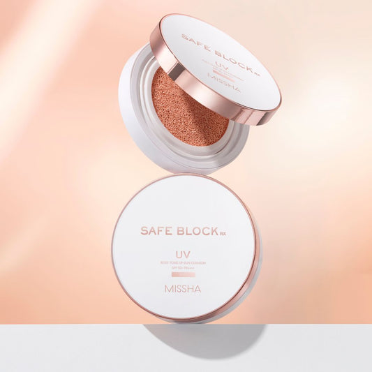 Missha Safe Block Rx Rosy Tone Up Sun Cushion SPF50+PA++++ 12g - Glowii Beauty