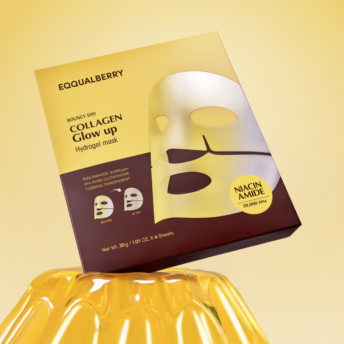 Eqqualberry Collagen Glow Up Hydrogel Mask 1pc - Shop K-Beauty in Australia