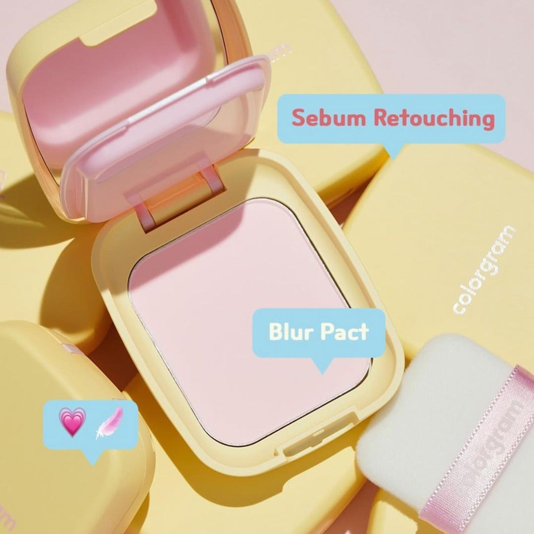 Colorgram - Sebum Retouching Blur Pact - Glowii Beauty