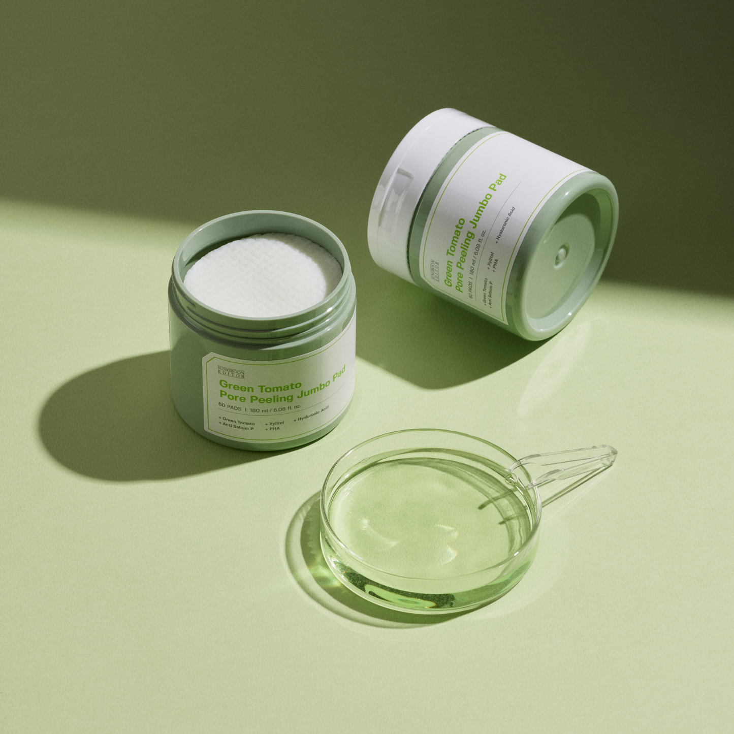 Green Tomato Pore Peeling Jumbo Pad 60Pads