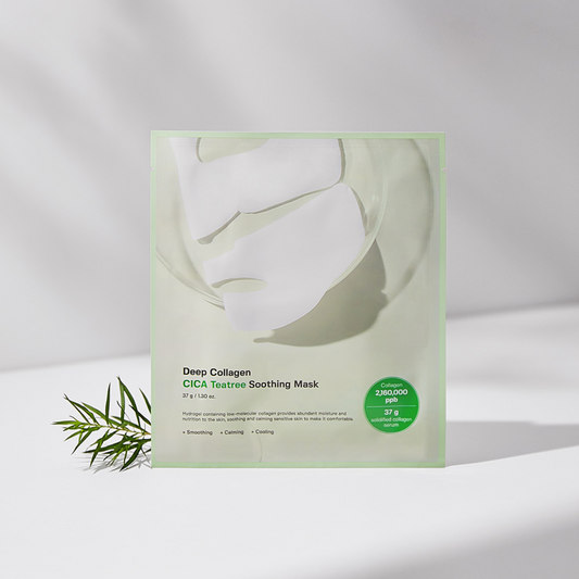 Deep Collagen Cica Teatree Soothing Mask 4Pcs