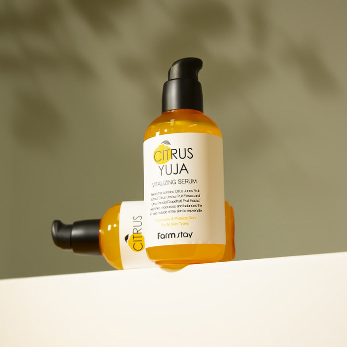 Farmstay Citrus Yuja Vitalizing Serum 100ml - Glowii Beauty