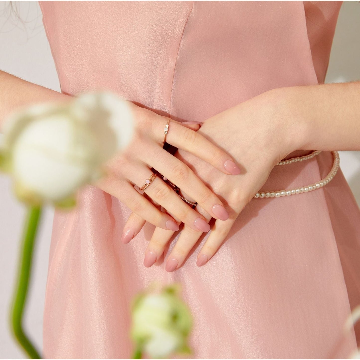 Semi-Cured Gel Nail - N Milk Rose