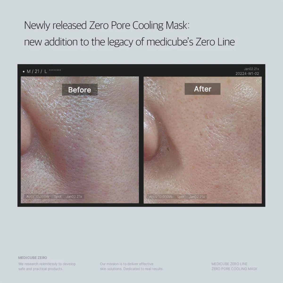 MEDICUBE Zero Pore Cooling Mask 27G 1Pc - Shop at Glowii Beauty