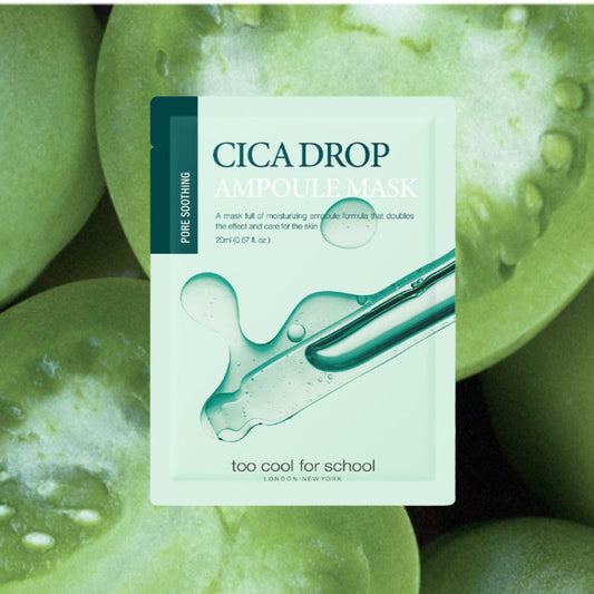 Too Cool For School Cica Drop Ampoule Mask 20ml - Glowii Beauty