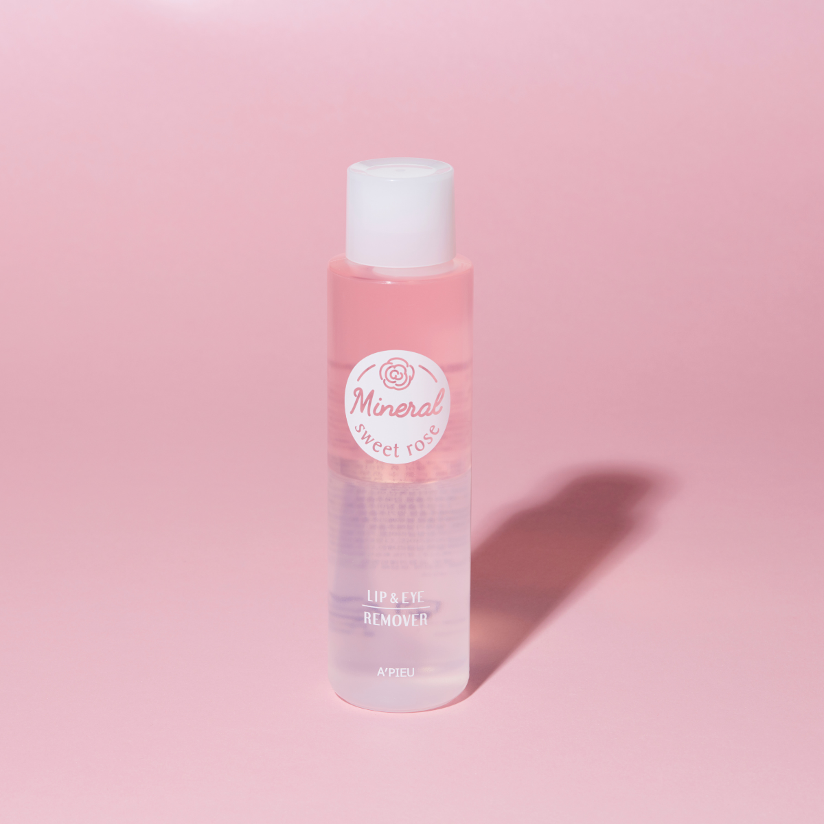 A'pieu Mineral Lip & Eye Remover Large Volume Sweet Rose 250ml - Glowii Beauty
