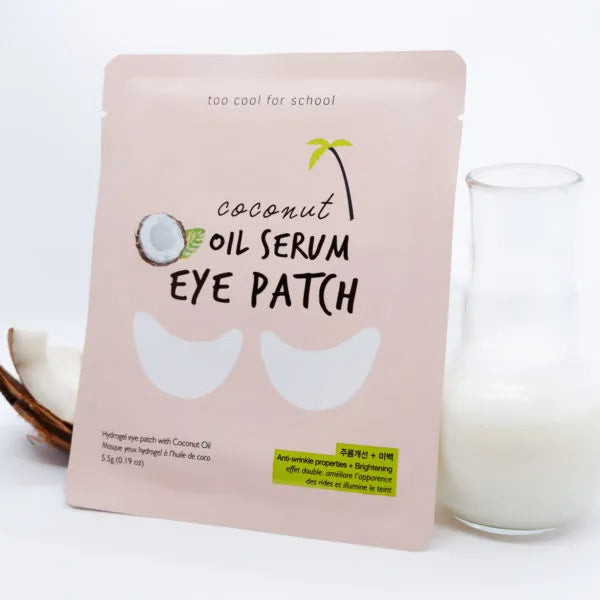 Too Cool For School Coconut Oil Serum Eye Patch (1 Pair) - Glowii Beauty