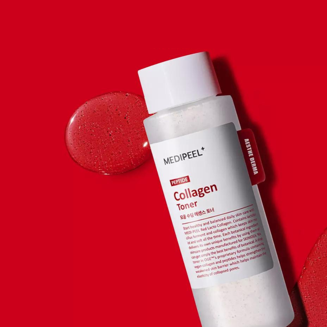 MEDI-PEEL Red Lacto Collagen Soothing Essence Toner 200ml - Glowii Beauty