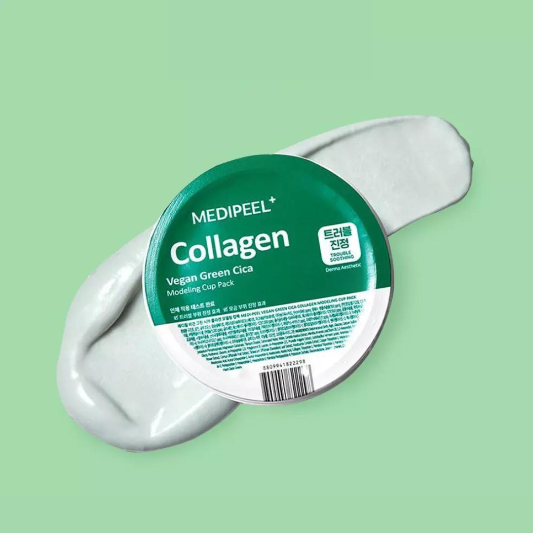 MEDI-PEEL Vegan Green Cica Collagen Modeling Cup Pack 28g - Glowii Beauty