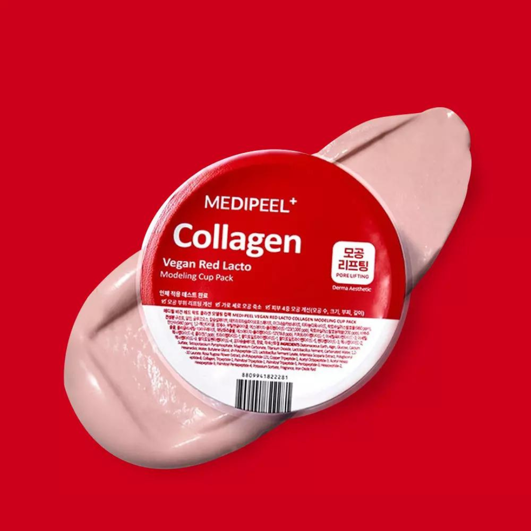 MEDI-PEEL Vegan Red Lacto Collagen Modeling Cup Pack 28g - Glowii Beauty