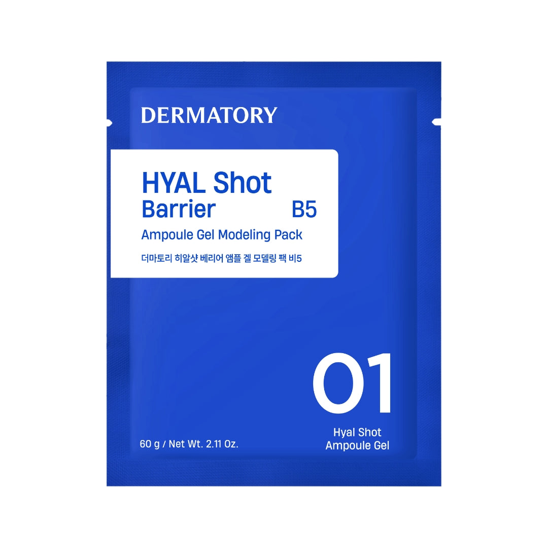 Dermatory Hyal Shot Barrier Ampoule Gel Modelling Pack B5 66g - Shop now at Glowii Beauty