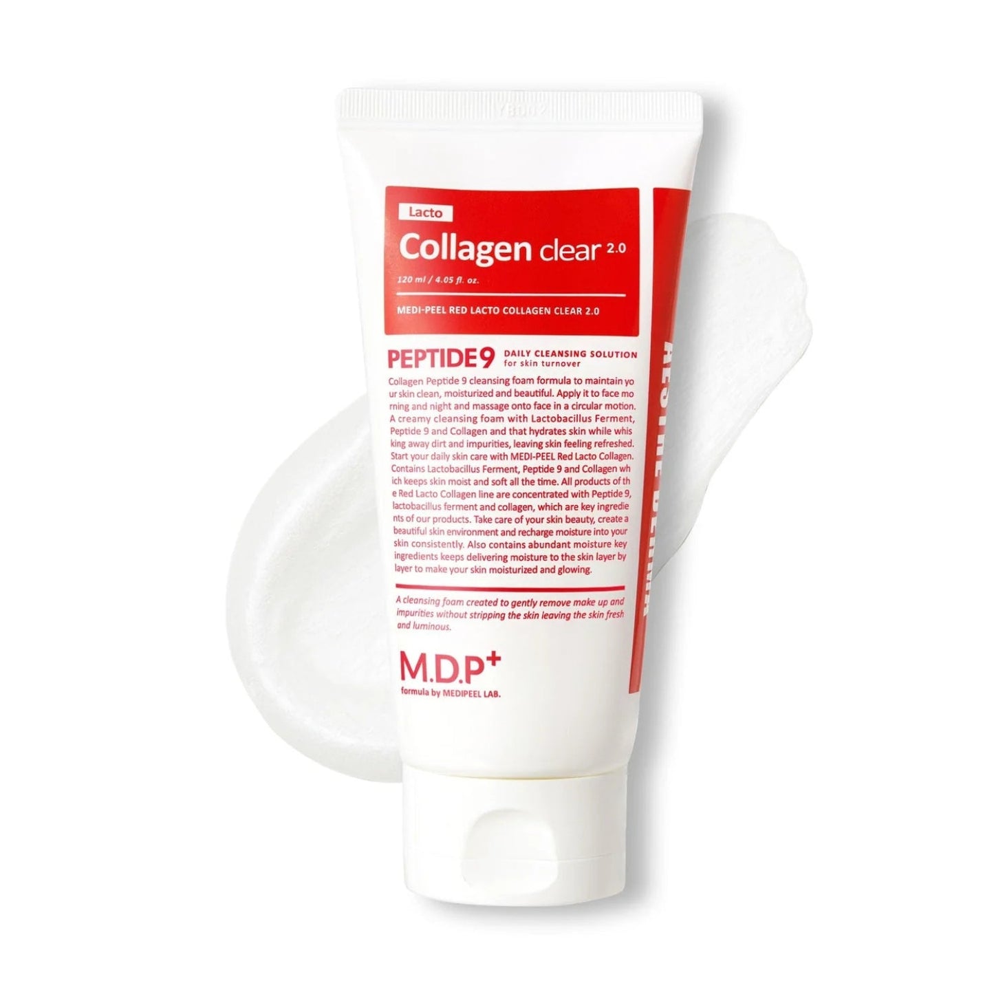 MEDIPEEL Red Lacto Collagen Foam Cleanser 2.0 120ml