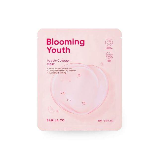 Banila Co Blooming Youth Peach-Collagen Mask 20ml - Glowii Beauty