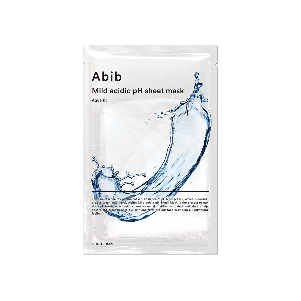 AbibMild Acidic pH Sheet Mask Aqua Fit 1pc - Shop now at Glowii Beauty
