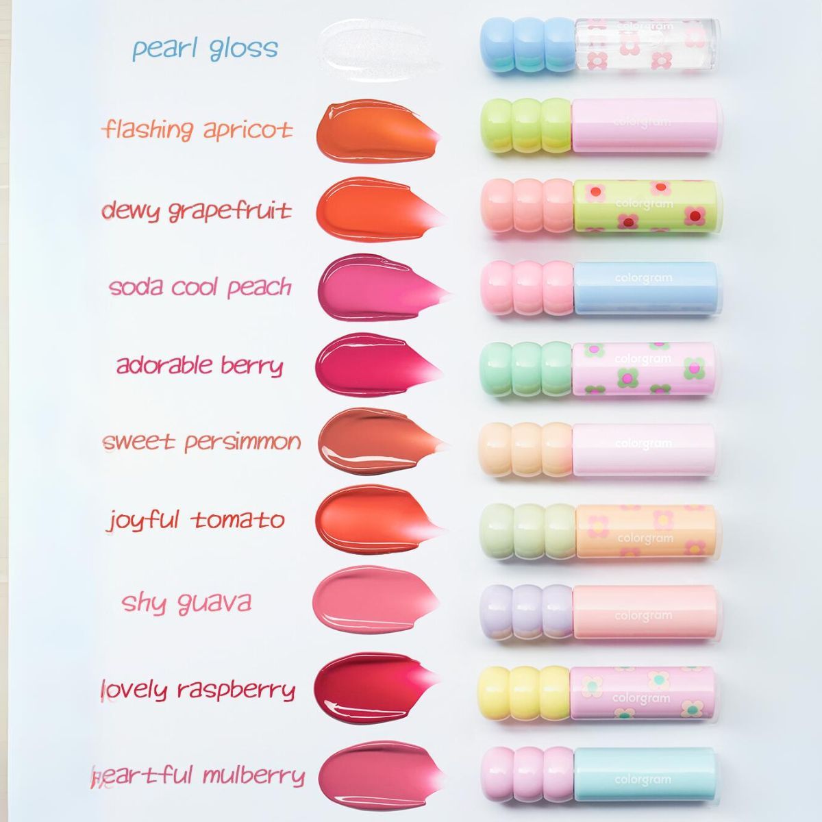 COLORGRAM Fruity Glass Tint (11 colours) - Glowii Beauty