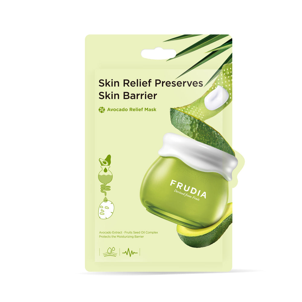 Frudia Avocado Relief Cream Mask 20ml (10pcs) - Glowii Beauty