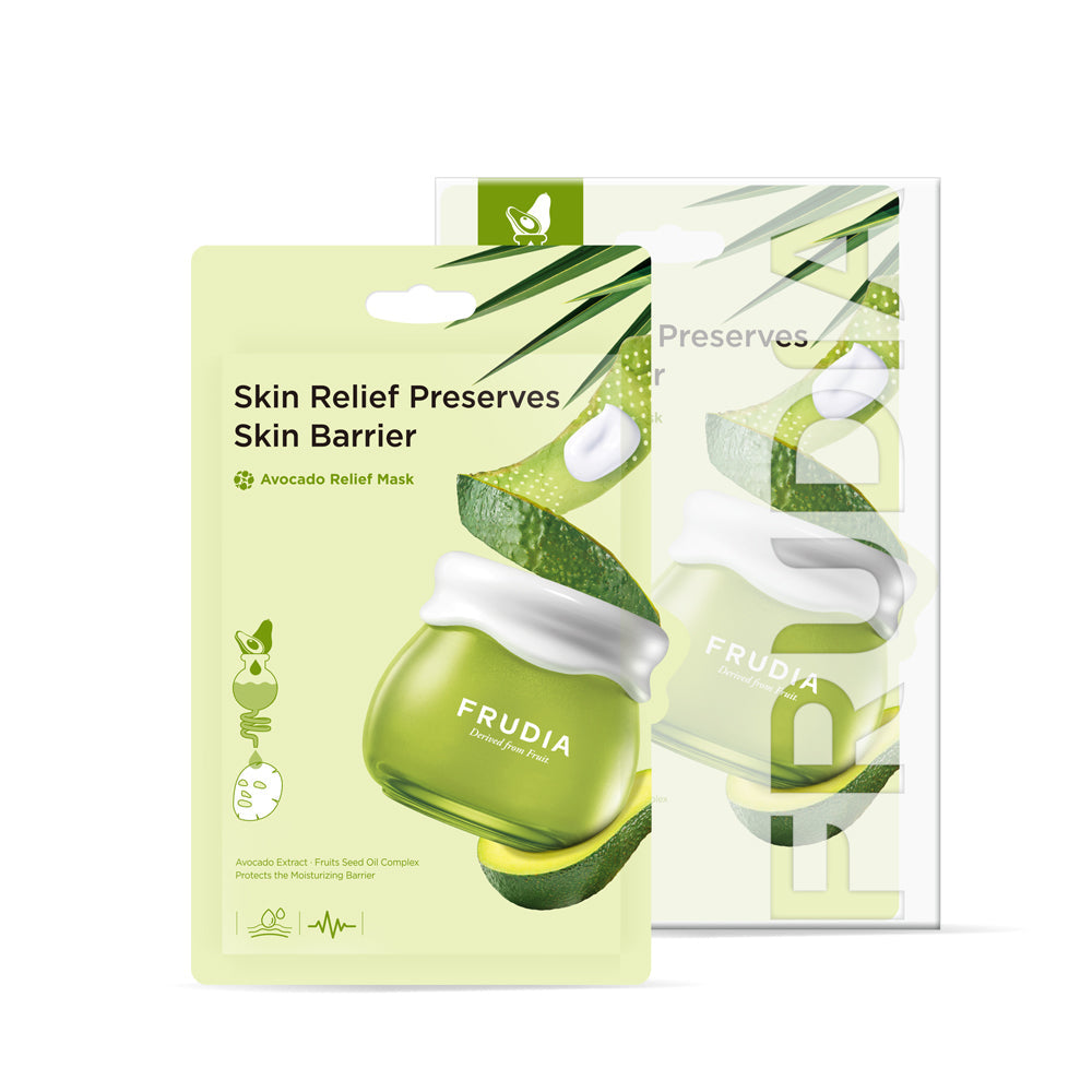 Frudia Avocado Relief Cream Mask 20ml (10pcs) - Glowii Beauty