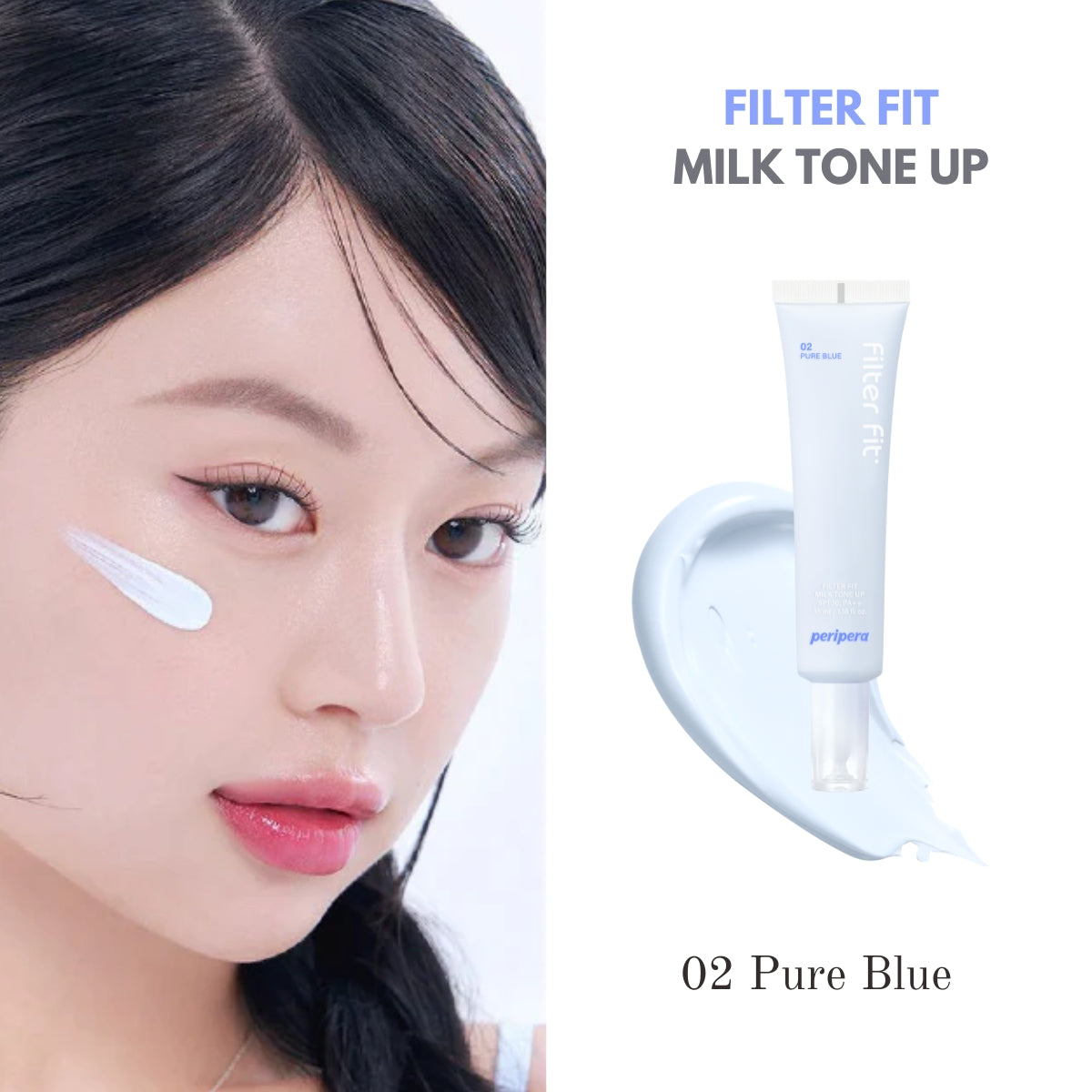 Peripera Filter Fit Milk Tone Up (3 Tones) - Shop now at Glowii Beauty