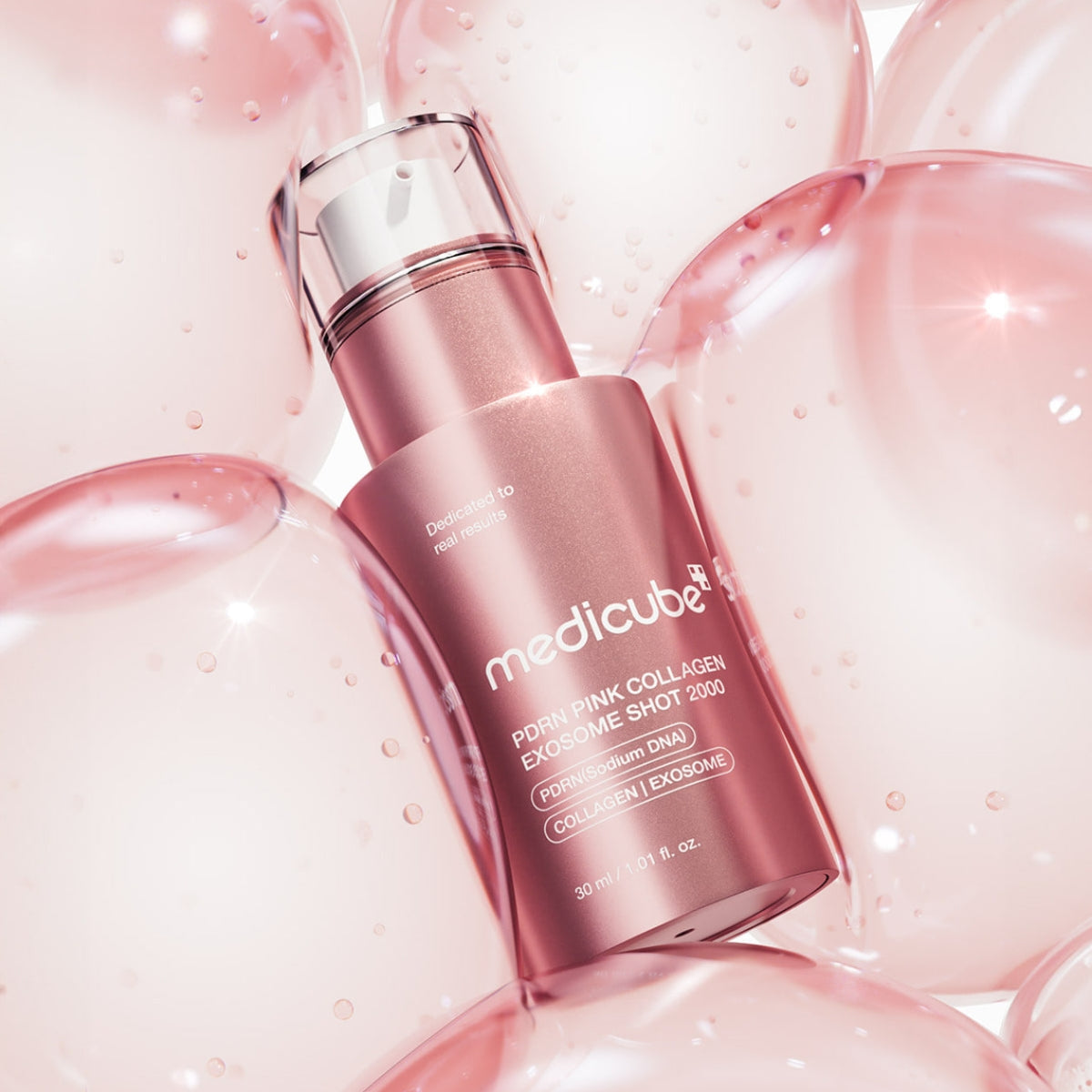 MEDICUBE PDRN Pink Exosome Shot Serum 2000 30Ml - Shop at Glowii Beauty