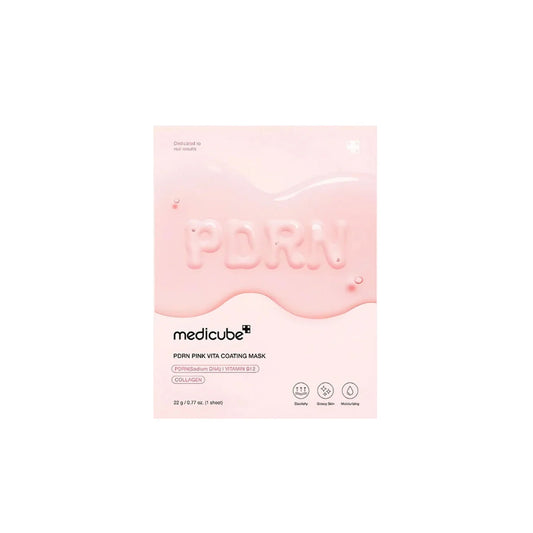 MEDICUBE PDRN Pink Vita Coating Mask 1Pc - Shop at Glowii Beauty