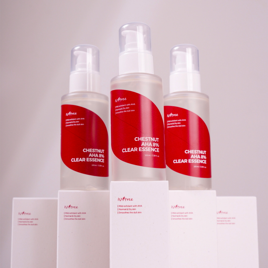 ISNTREE Chestnut AHA 8% Clear Essence 100 mL - Glowii Beauty