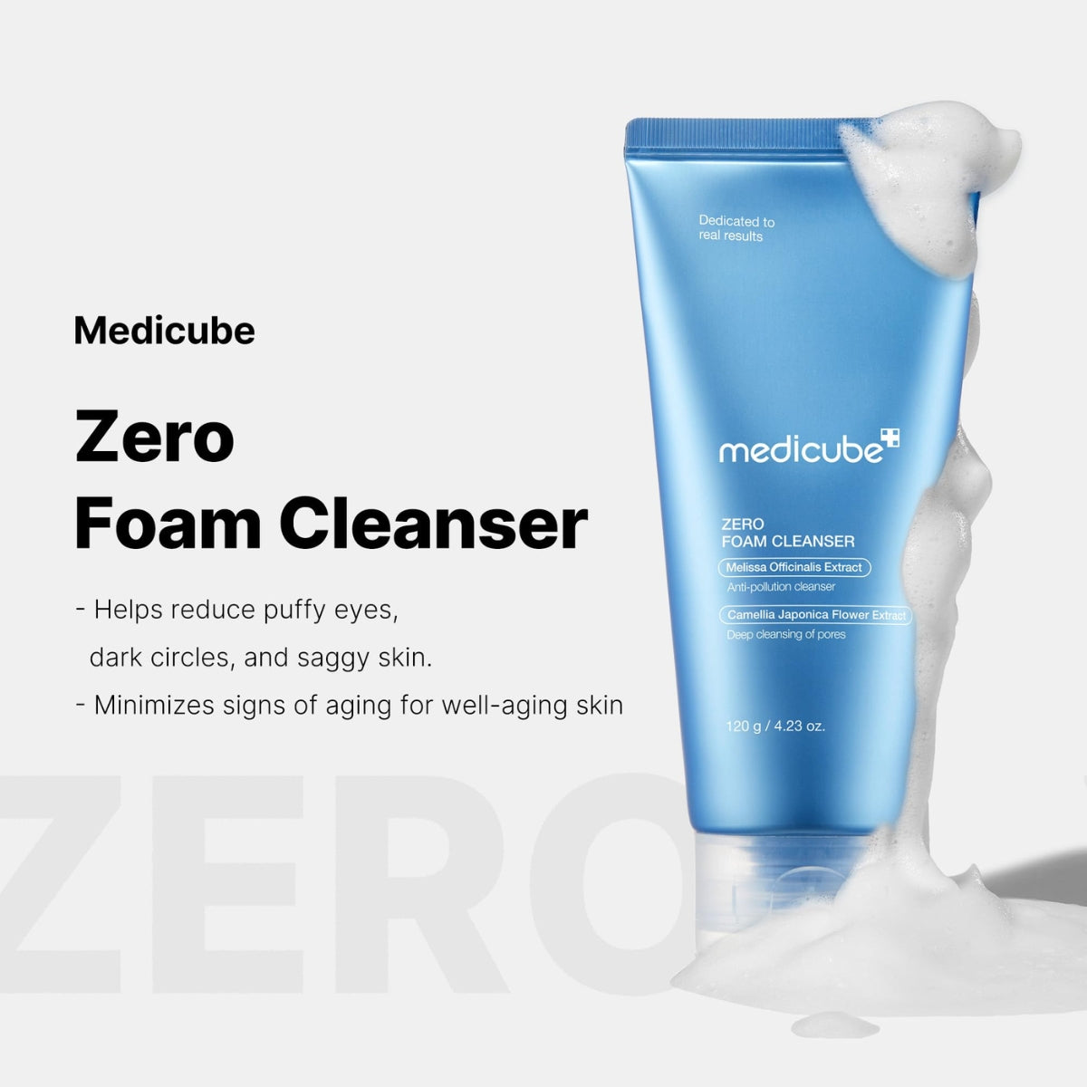 MEDICUBE Zero Foam Cleanser 120G - Shop at Glowii Beauty