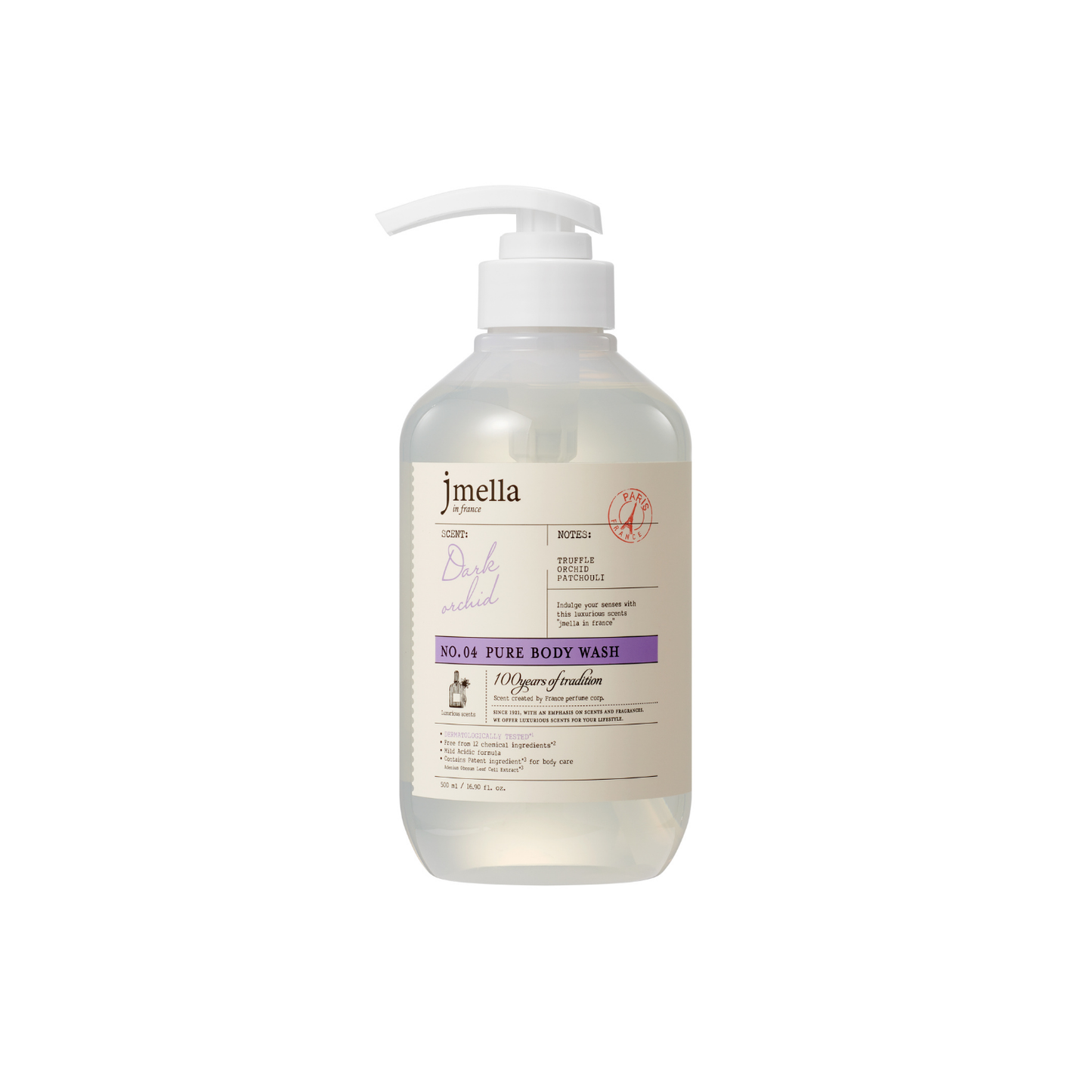 Jmella Pure Dark Orchid Body Wash 500ml - Shop K-Beauty in Australia