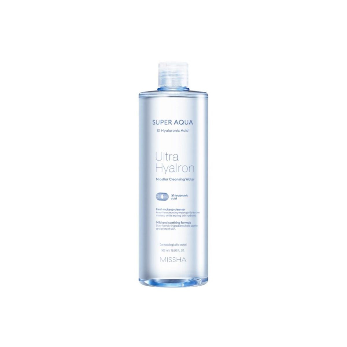 Missha Super Aqua Ultra Hyalron Micellar Cleansing Water 500ml  - Glowii Beauty