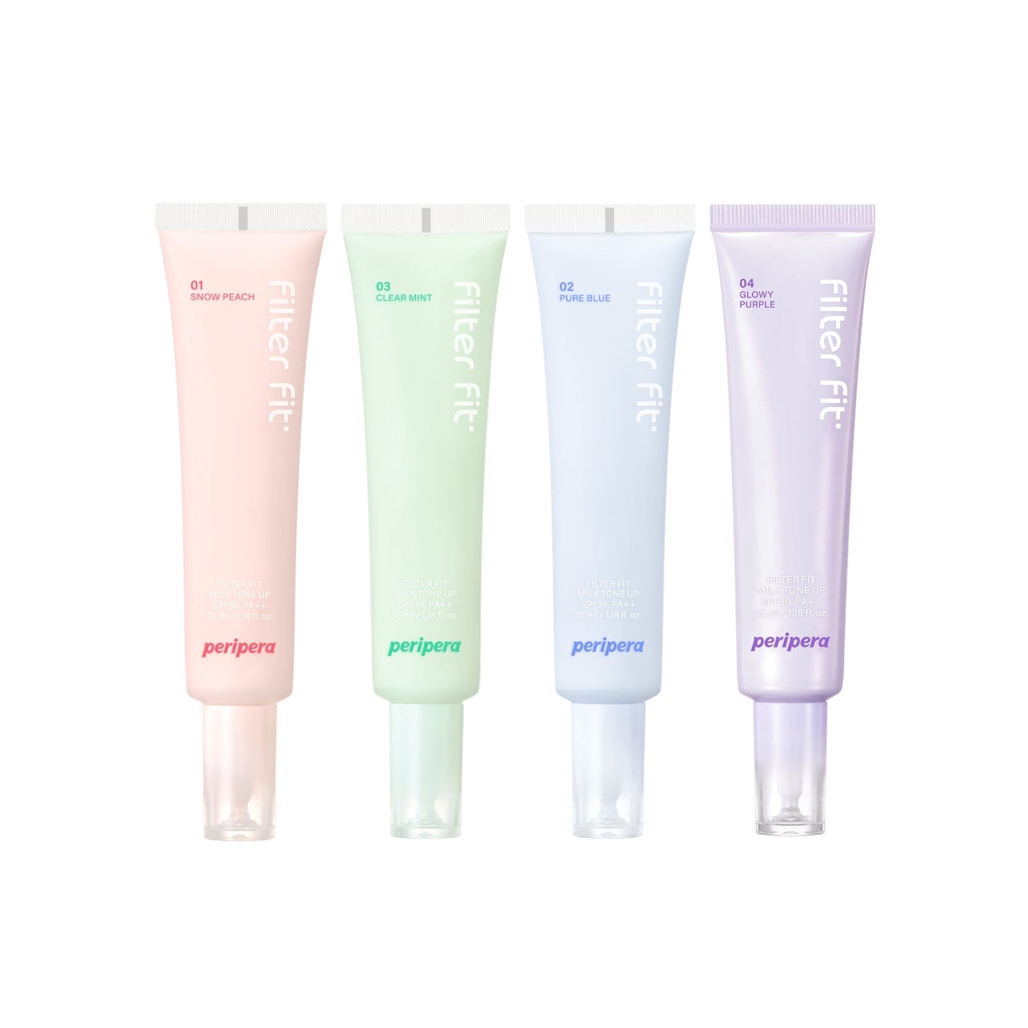 Peripera Filter Fit Milk Tone Up (4 Variants) - Shop now at Glowii Beauty