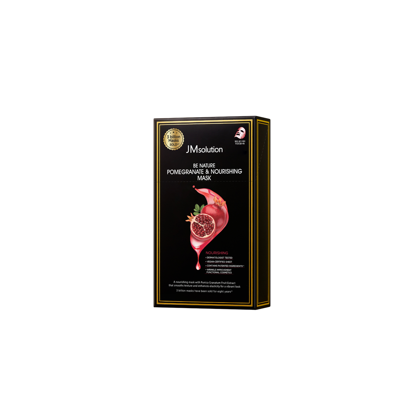 JMsolution Be Nature Pomegranate & Nourishing Mask Box [10pcs] - Shop K-Beauty in Australia