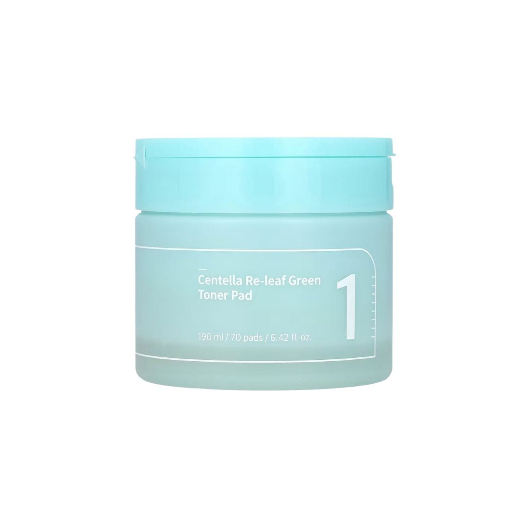 Numbuzin No. 1 Centella Re-Leaf Green Toner Pad 70pcs  - Glowii Beauty