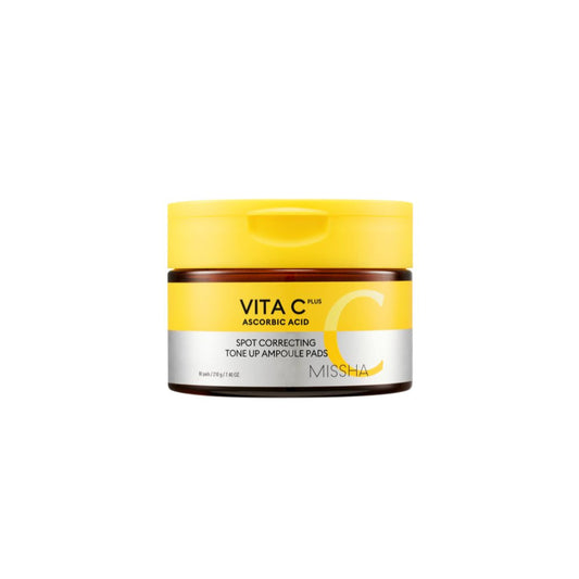 Missha Vita C Plus Spot Correcting Tone Up Ampoule Pads 210g  - Glowii Beauty