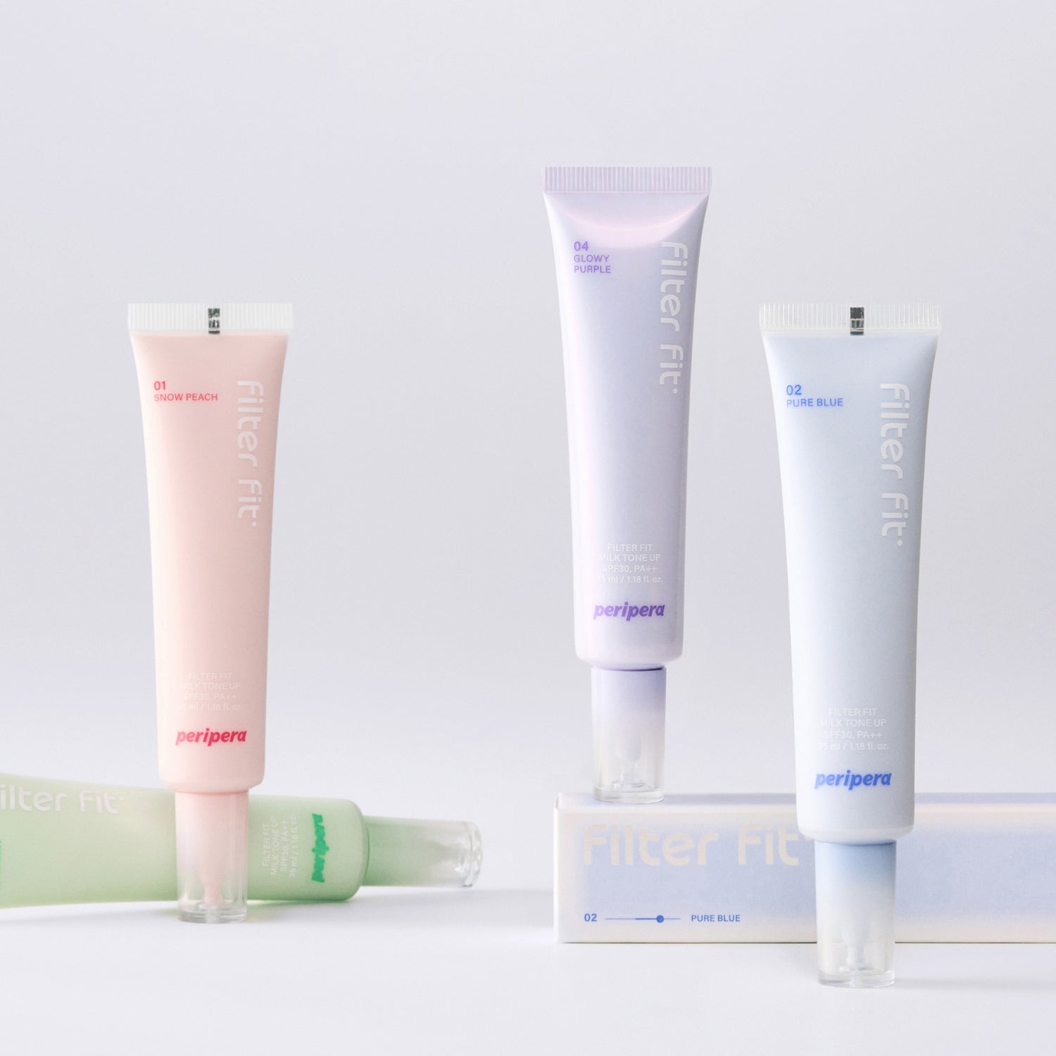 Peripera Filter Fit Milk Tone Up (4 Variants) - Shop now at Glowii Beauty