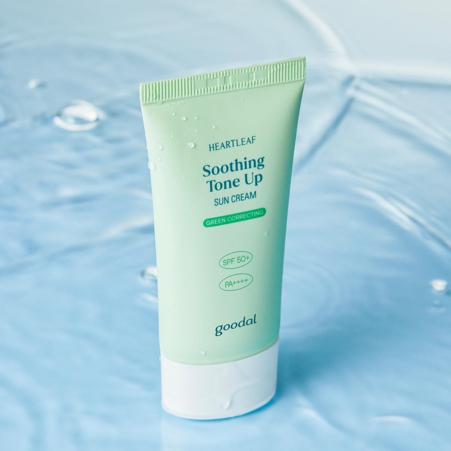 Goodal Heartleaf Soothing Green Tone Up Sun Cream SPF 50+ PA++++ 50Ml - Shop now at Glowii Beauty