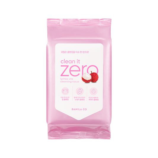 Banila CoClean It Zero Lychee Vita Cleansing Tissue 30ea - Shop at Glowii Beauty