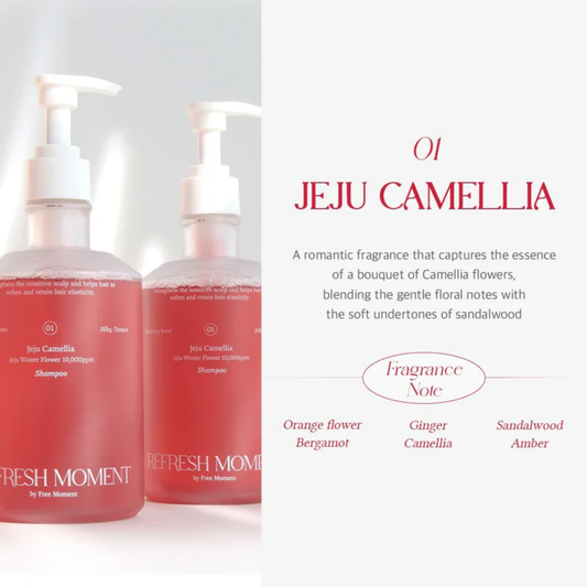 Free Moment Refresh Moment Perfume Shampoo 01 Jeju Camellia 500ml - Shop K-Beauty in Australia