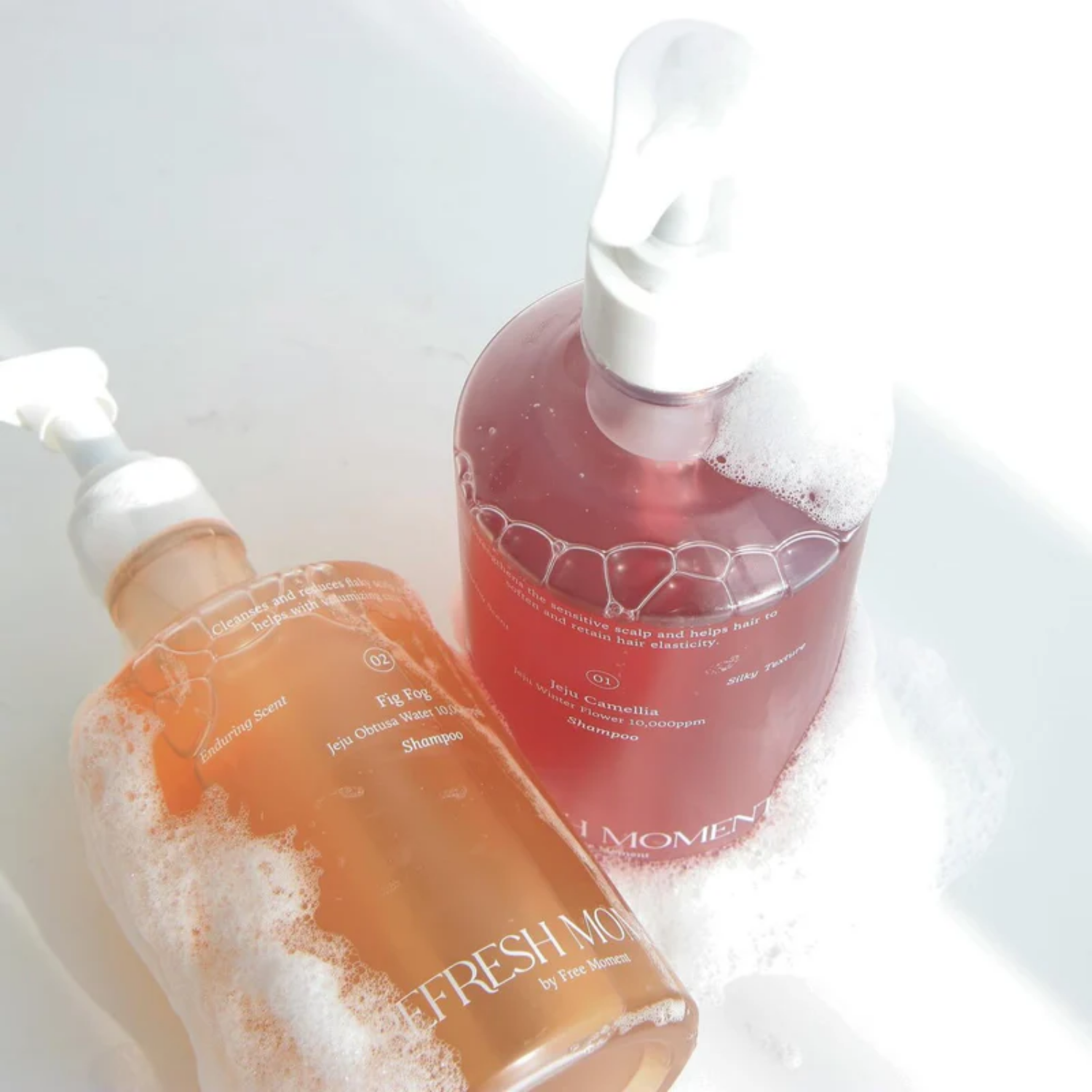 Free Moment Refresh Moment Perfume Shampoo 01 Jeju Camellia 500ml - Shop K-Beauty in Australia