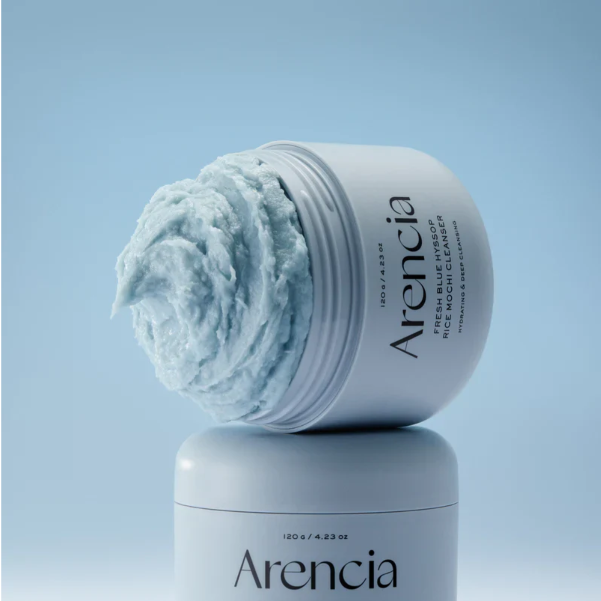 Arencia Fresh Blue Hyssop Rice Mochi Cleanser 120g - Shop now at Glowii Beauty