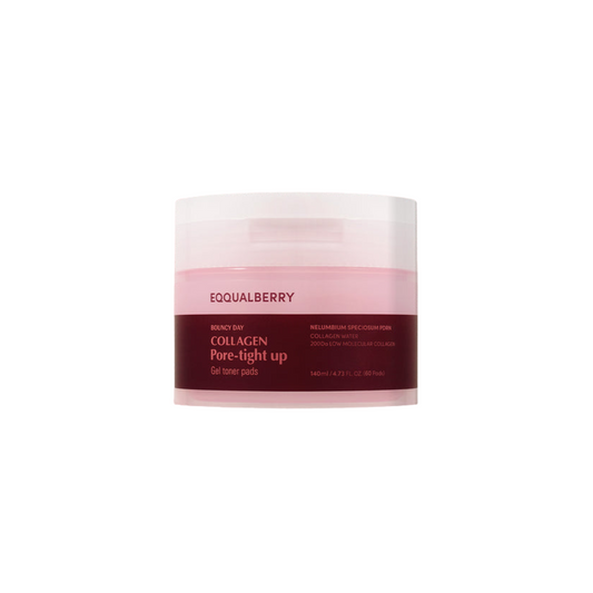 Eqqualberry Collagen Pore Tight Up Gel Toner Pad 60pcs - Shop K-Beauty in Australia