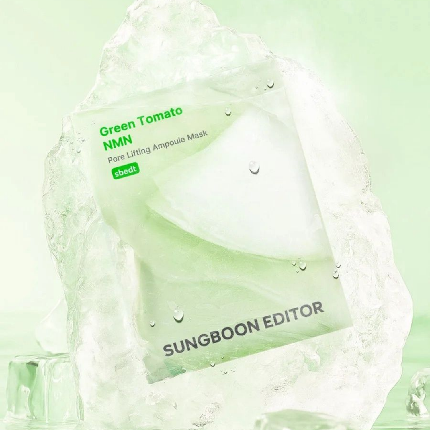 Sungboon Editor Green Tomato NMN Pore Lifting Ampoule Mask Box 10pcs - Shop K-Beauty in Australia